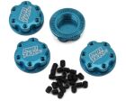 PROTEK RC 17mm Captured & Knurled Magnetic Wheel Nuts (4) (Blue) / PTK-2037