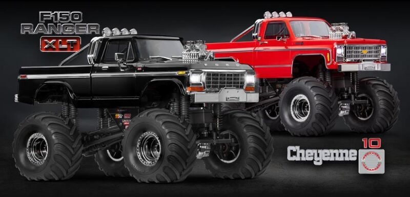 TRAXXAS TRX-4MT Ford F150 / Chevy K10 4x4 1/18 Monster-Truck RTR