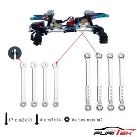 FURITEK ALU STOCK CLEARANCE LINKS SET FOR FCX24 WHITE /...