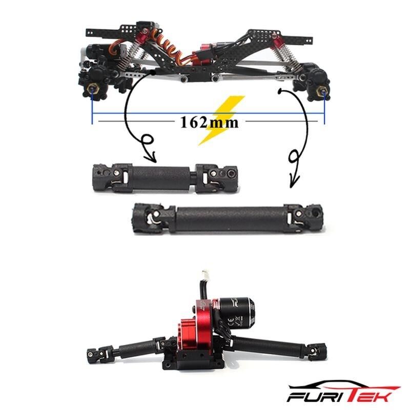 FURITEK high quality plastic driveshaft for Cayman +metal U-joint XL / FUR2233