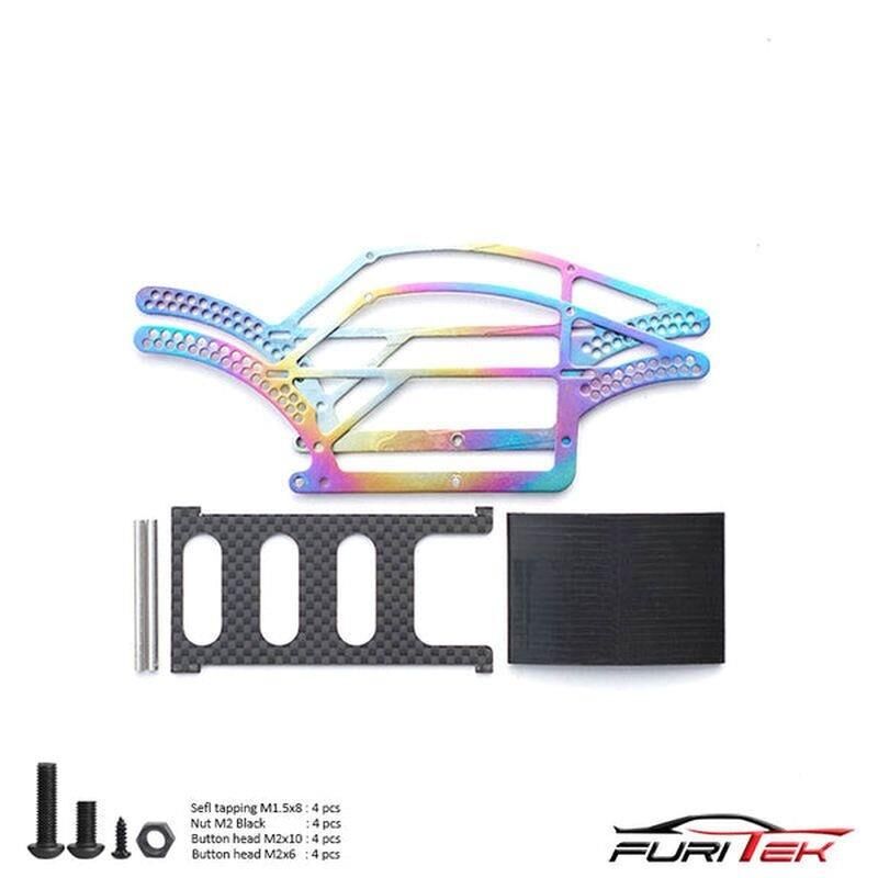 FURITEK BETTLE TITANIUM (RAINBOW) COMP CHASSIS FOR TRX-4M / FUR2280