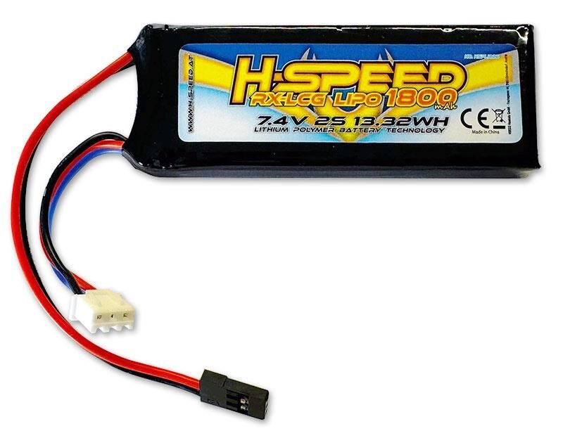 H-SPEED LiPo 1800mAh 7.4V 13,32Wh RX Akku / HSPLI006