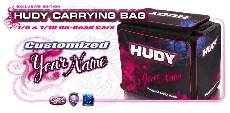 HUDY 1/10&1/8 CARRYING BAG+TOOL BAG EXCLUSIVE EDITION CUSTOM NAME / HUD199120-C