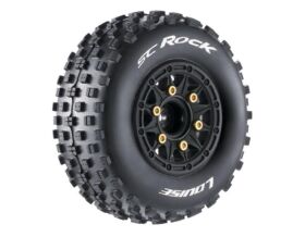 LOUISE SC-Rock Reifen soft auf Felge schwarz 12/14/17 mm...