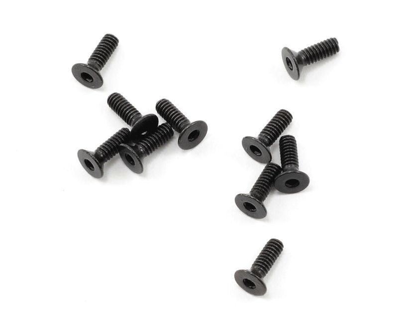 ProTek RC 2x6mm High Strength Flachkopfschrauben (10) / PTK-H-2001