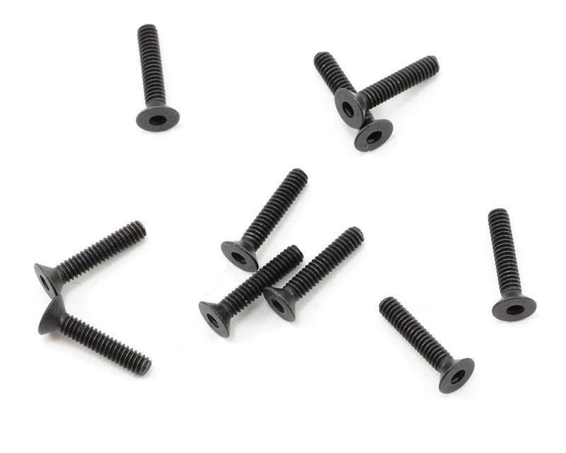 ProTek RC 2x10mm High Strength Flachkopfschrauben (10) / PTK-H-2003