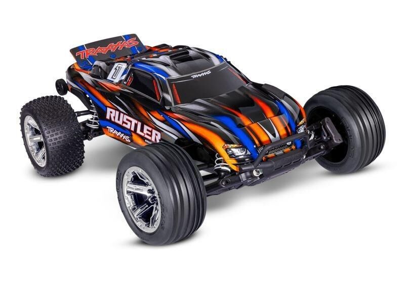 TRAXXAS Rustler 1/10 2WD Stadium-Truck orange RTR / TRX37354-4-ORNG
