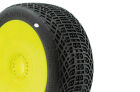 ProCircuit Tires - 1/8 Buggy - I-Barrs V3 Buggy C1 (Super Soft) Pre-Mounted Yellow / PCY2006-C1