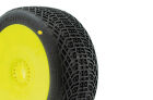 ProCircuit Tires - 1/8 Buggy - I-Barrs V3 Buggy C2 (Soft) Pre-Mounted Yellow (2pcs.) / PCY2006-C2