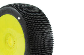 ProCircuit Tires - 1/8 Buggy - Trigon V3 Buggy C1 (Super Soft) Pre-Mounted Yellow (2pcs.) / PCY2007-C1