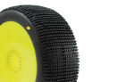 ProCircuit Tires - 1/8 Buggy - Trigon V3 Buggy C2 (Soft) Pre-Mounted Yellow (2pcs.) / PCY2007-C2