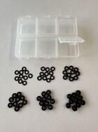 H-SPEED Alu Unterlegscheiben Set schwarz (60) / HSPX061