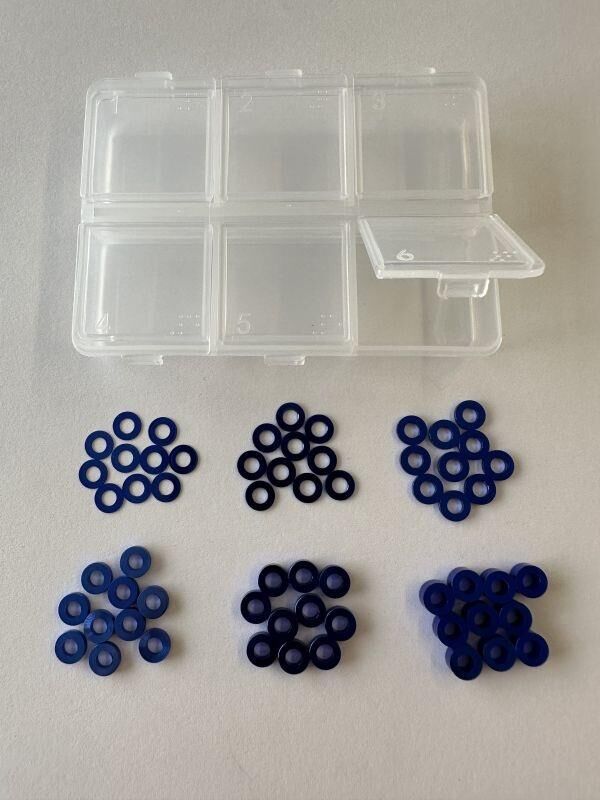 H-SPEED Alu Unterlegscheiben Set blau (60) / HSPX062