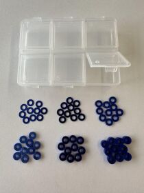 H-SPEED Alu Unterlegscheiben Set blau (60) / HSPX062