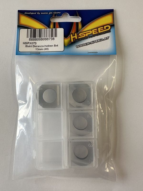 H-SPEED Stahl Distanzscheiben Set 13mm (40) / HSPX073