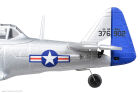 EZ-Wings Mini AT-6 Texan Silber RTF 450 mm 1 + 1 LiPo Akku USB-Ladegerät / EZ-037