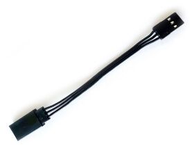 H-SPEED Servokabel Verlängerung JR 75mm schwarz /...