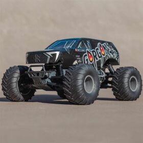 ARRMA GORGON 1:10 4X2 MEGA 550 Brushed Monster Truck RTA-Kit inkl. Akku & Ladegerät, gunmetal / ARA3230SKT1