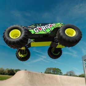 ARRMA GORGON 1:10 4X2 MEGA 550 Brushed Monster Truck RTR inkl. Akku & Ladegerät, gelb / ARA3230ST1