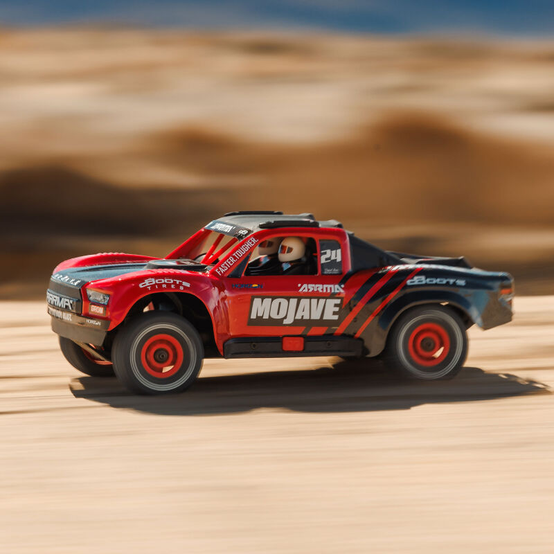 ARRMA MOJAVE GROM MEGA 380 Brushed 4X4 Small Scale Desert Truck RTR incl.Akku und Ladegerät Red/Black / ARA2104T1