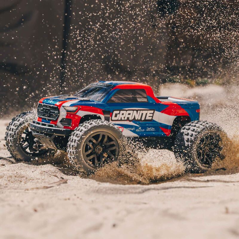 ARRMA 1/18 GRANITE GROM MEGA 380 Brushed 4X4 Monster Truck RTR incl.Akku und Ladegerät Red / ARA2102T2