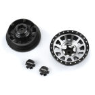 Pro-Line 1/6 Method 305 Alum F/R 2.9 +2 Offset SCX6 Wheel Faces (2) Silver / PRO281400