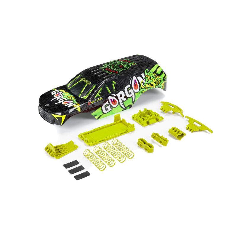 ARRMA GORGON Painted Decaled Body Set Fluorescent Yellow / ARA402349