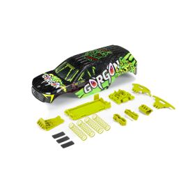 ARRMA GORGON Painted Decaled Body Set Fluorescent Yellow...