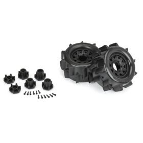 Pro-Line 1/10 Sand Paw HP BELTED F/R 2.8 MT Tires MTD 12/14mm Black Raid (2) / PRO1024910