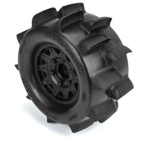 Pro-Line 1/10 Sand Paw HP BELTED F/R 2.8 MT Tires MTD 12/14mm Black Raid (2) / PRO1024910