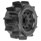 Pro-Line 1/10 Sand Paw HP BELTED F/R 2.8 MT Tires MTD 12/14mm Black Raid (2) / PRO1024910