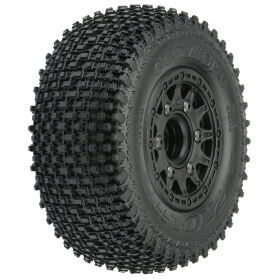 Pro-Line 1/10 Gladiator M3 Front/Rear 2.2/3.0 SC Mounted 12mm Blk Raid (2) / PRO116912