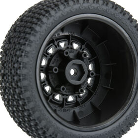 Pro-Line 1/10 Gladiator M3 Front/Rear 2.2/3.0 SC Mounted 12mm Blk Raid (2) / PRO116912