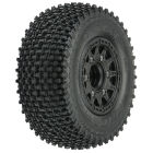 Pro-Line 1/10 Gladiator M3 Front/Rear 2.2/3.0 SC Mounted 12mm Blk Raid (2) / PRO116912