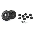 DURATRAX 1/10 Warthog F/R 2.2/3.0 SC Tires MTD 12 & 14mm Black Ripper (2) / DTX564610
