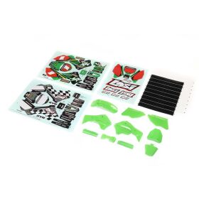 Losi grün Plastics mit Wraps: PM-MX / LOS260002