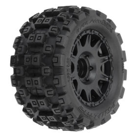 Pro-Line 1/18 Badlands MX 1.85 F/R MTD 12mm Black Raid: Granite GROM / PRO1024110