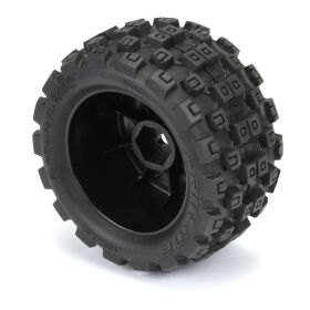 Pro-Line 1/18 Badlands MX 1.85 F/R MTD 12mm Black Raid: Granite GROM / PRO1024110