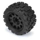 Pro-Line 1/18 Badlands MX 1.85 F/R MTD 12mm Black Raid: Granite GROM / PRO1024110