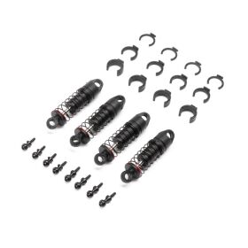 AXIAL Oil Shock Set 6mm (.213 lbs/in Red): SCX24 (4) /...