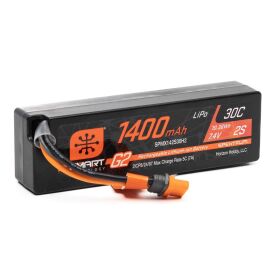 SPEKTRUM 7.4V 1400mAh 2S 30C Smart G2 LiPo Battery: IC2...