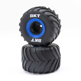 Losi Reifen MT blau Beadlock Premount (Paar): Mini LMT /...