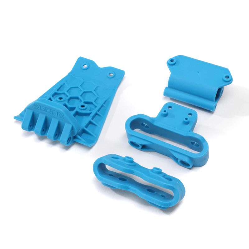 ARRMA Lower Skid And Bumper Mount Set Blue / ARA320787