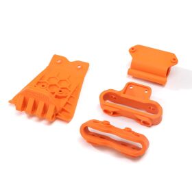 ARRMA Lower Skid und Bumper Mount Set, orange / ARA320795
