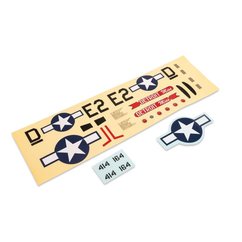 E-Flite Decal Sheet: UMX P-51 Detroit Miss / EFL-1092