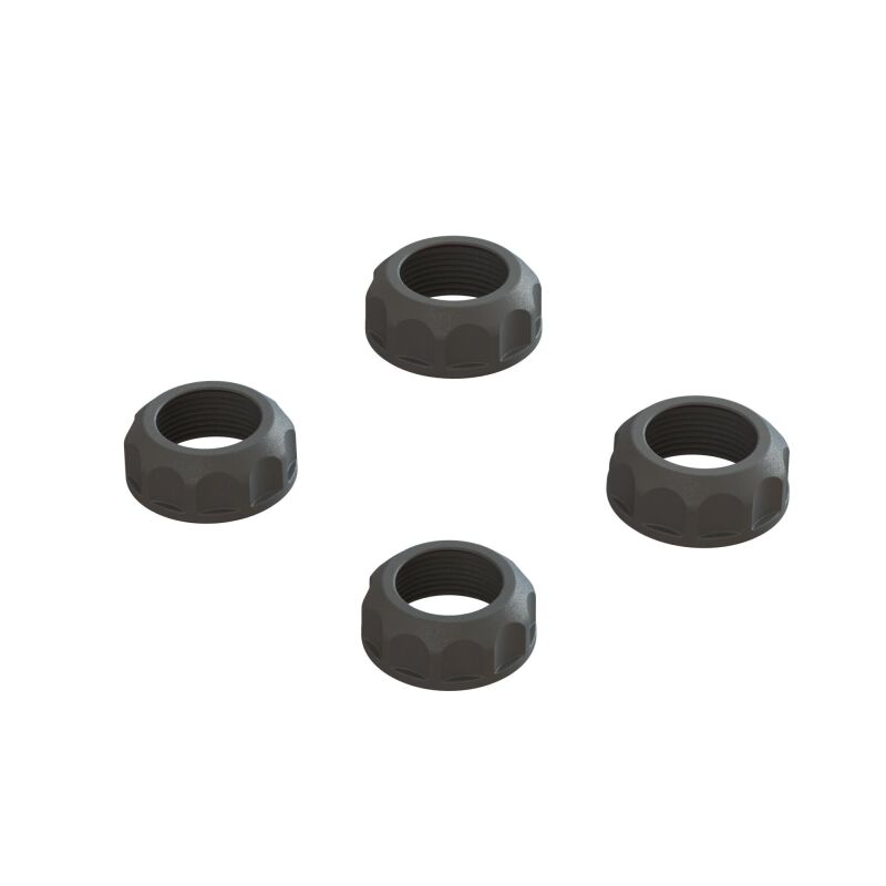 ARRMA Dämpferkappe (4 Stück): 4X4, schwarz / ARA330828