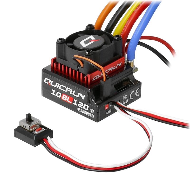 Hobbywing QuicRun 10BL120 G2 120A Sensored Regler 2-3s / HW30125002