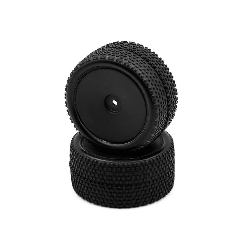 LC Racing Reifen/Felgen All Terrain Buggy hinten montiert 12mm schwarz / LC6253