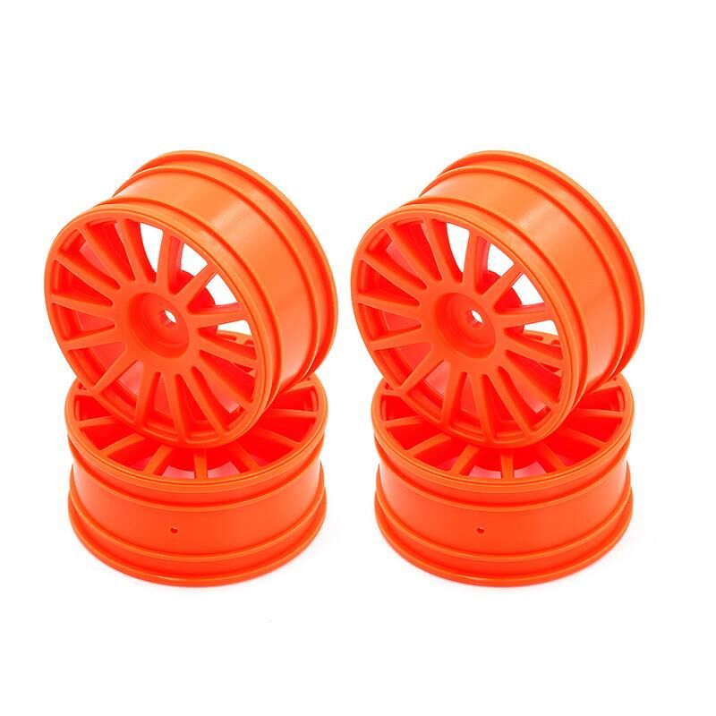 LC Racing Felgen Orange 25mm mit 14 Speichen (12mm) 4 Stück / LC8048