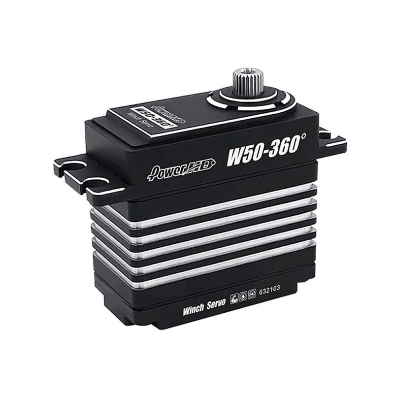Power HD W50-360° HV CNC Coreless Digital Servo 50.0KG/0.9sec@8.4V / PHD039
